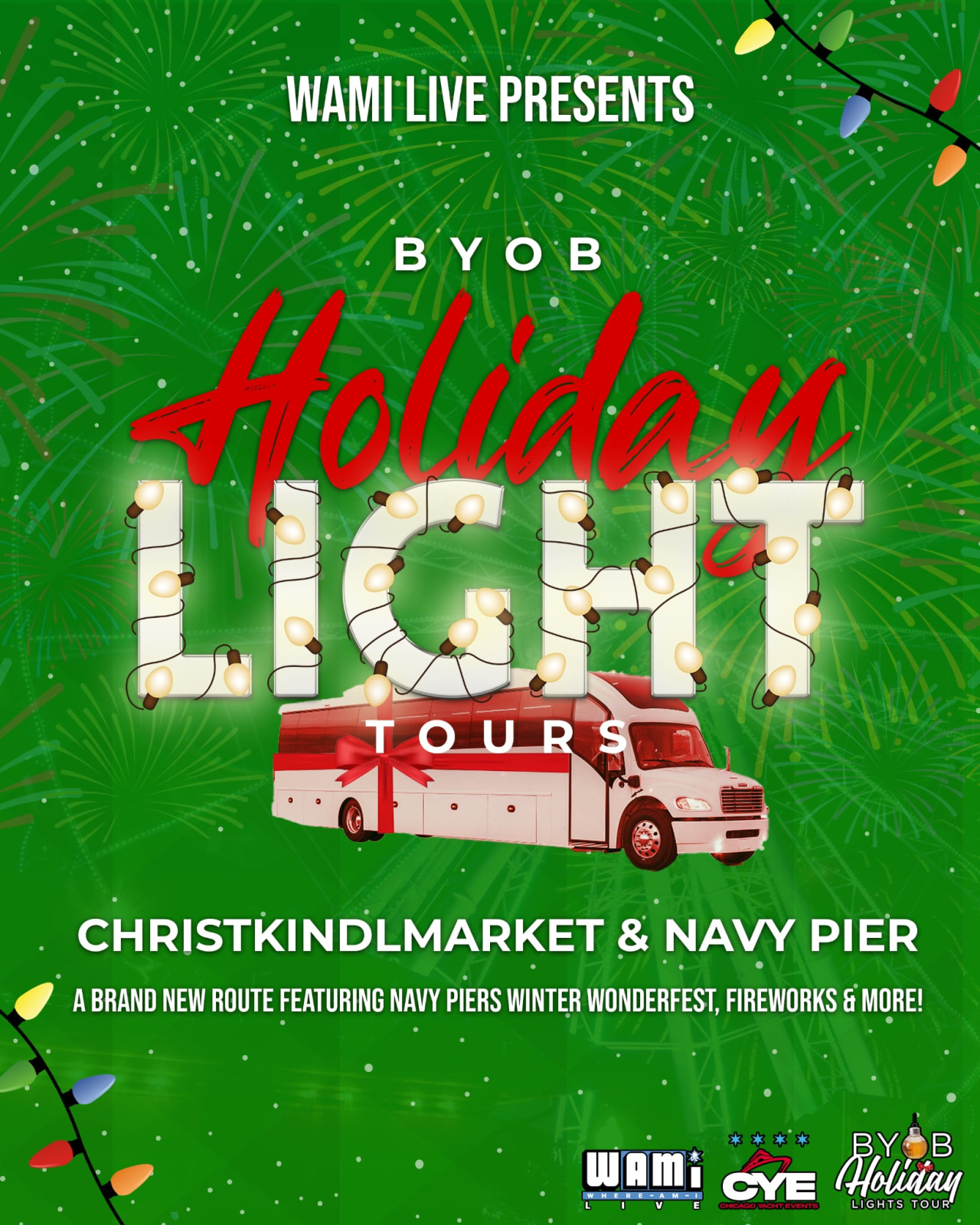 Chicago's BYOB Party Bus Holiday Lights Tour | Navy Pier
