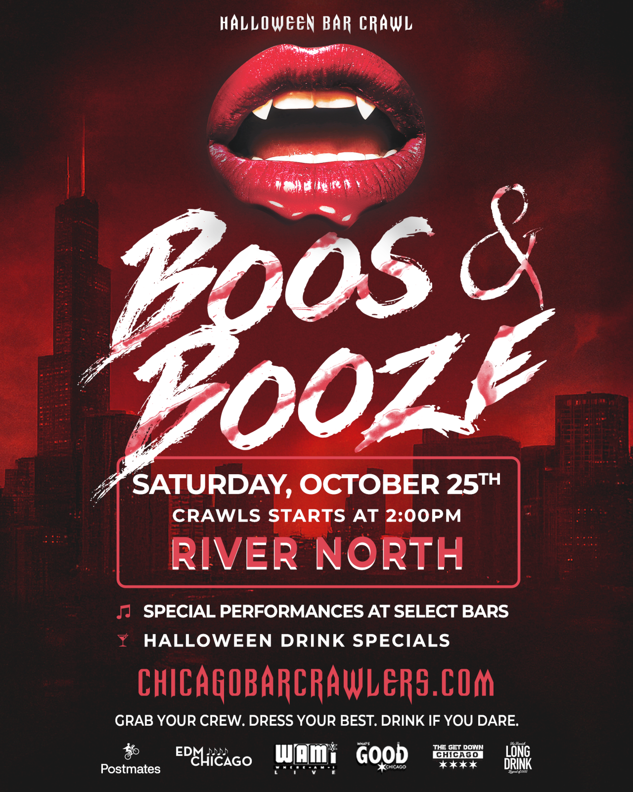 The Boos & Booze Chicago Halloween Bar Crawl | River North