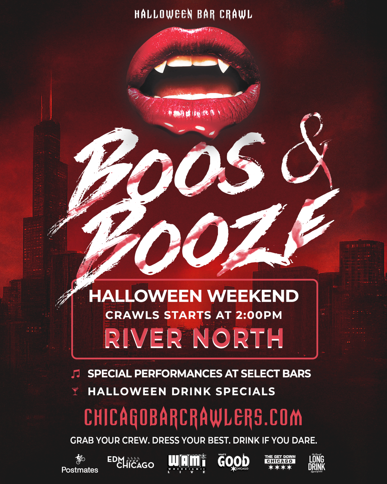 The Boos & Booze Chicago Halloween 2 Day Bar Crawl | River North
