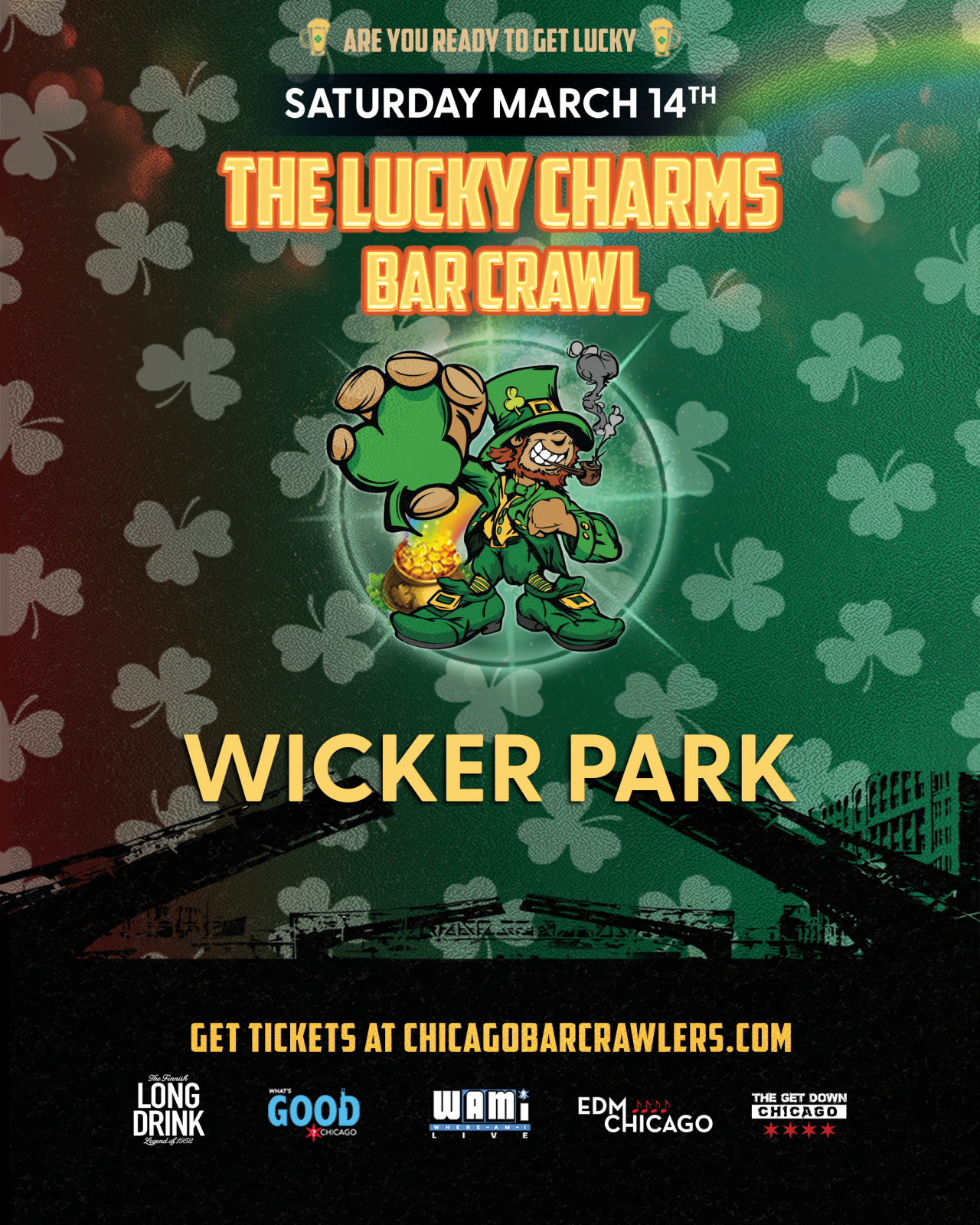 St. Patrick's Day Lucky Charms Wicker Park Bar Crawl