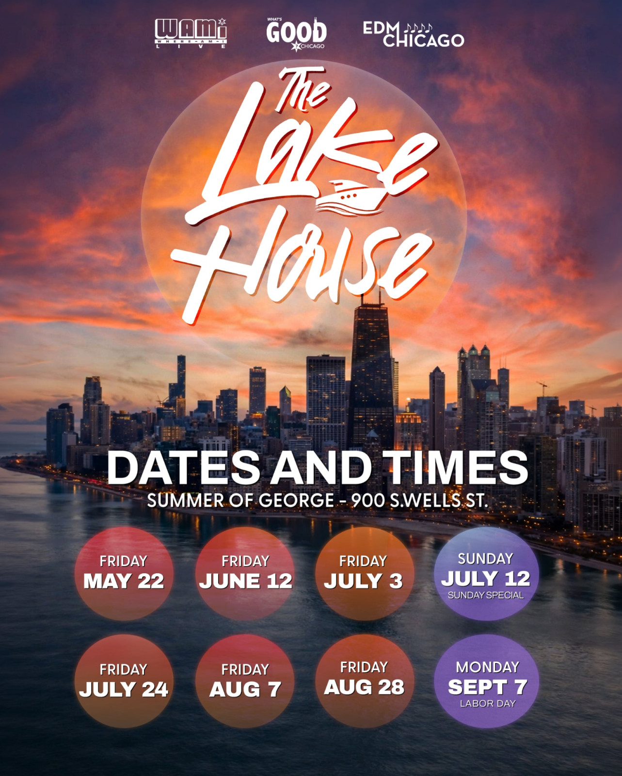 “The Lake House” (Sundown Cruise) 8/28