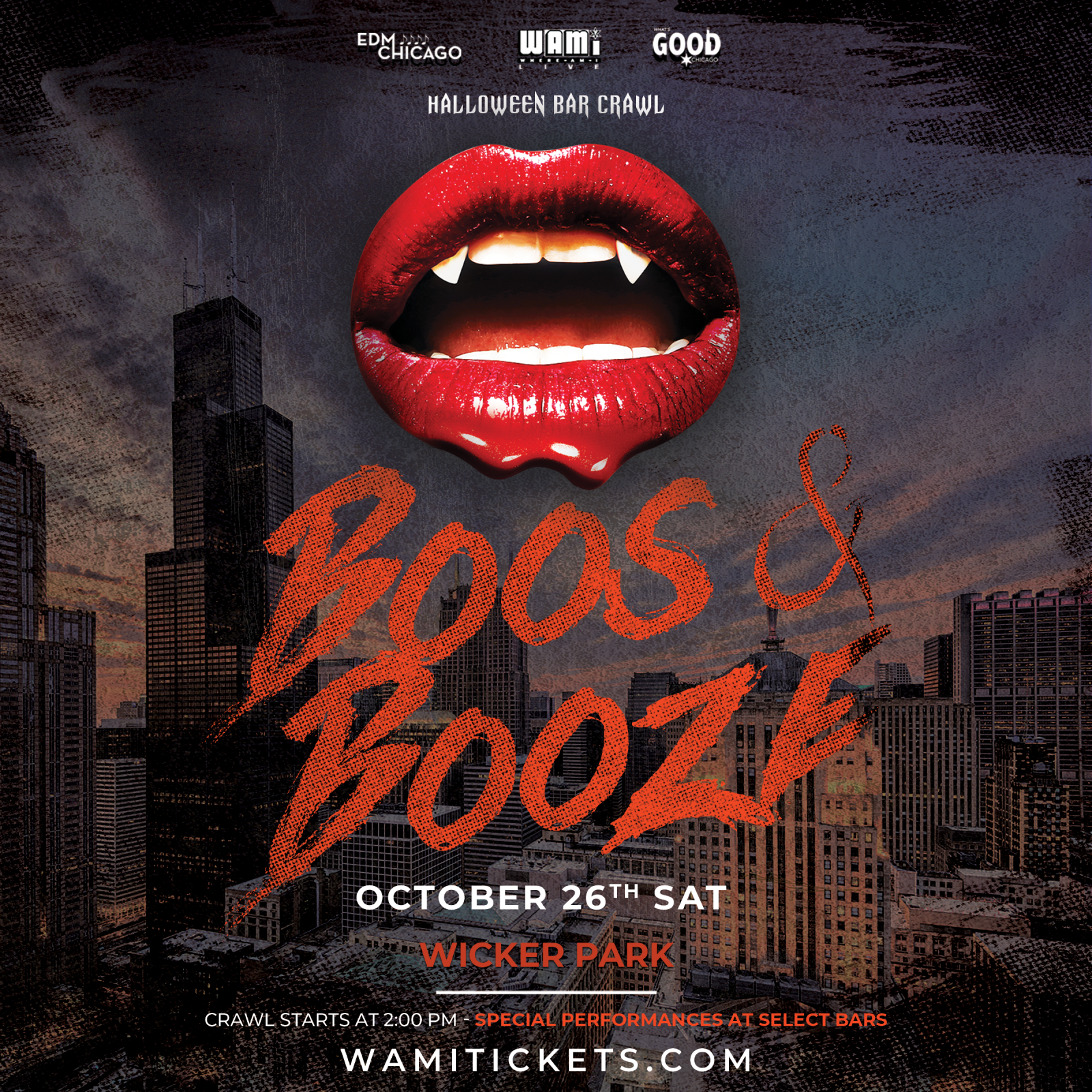 The Boos & Booze Chicago Halloween Bar Crawl | Wicker Park