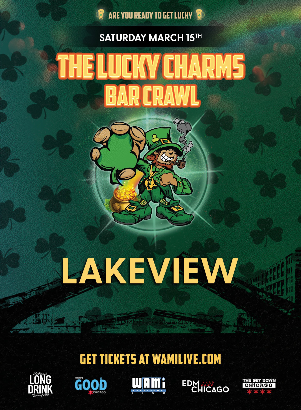 St. Patrick's Day Lucky Charms Lakeview Bar Crawl