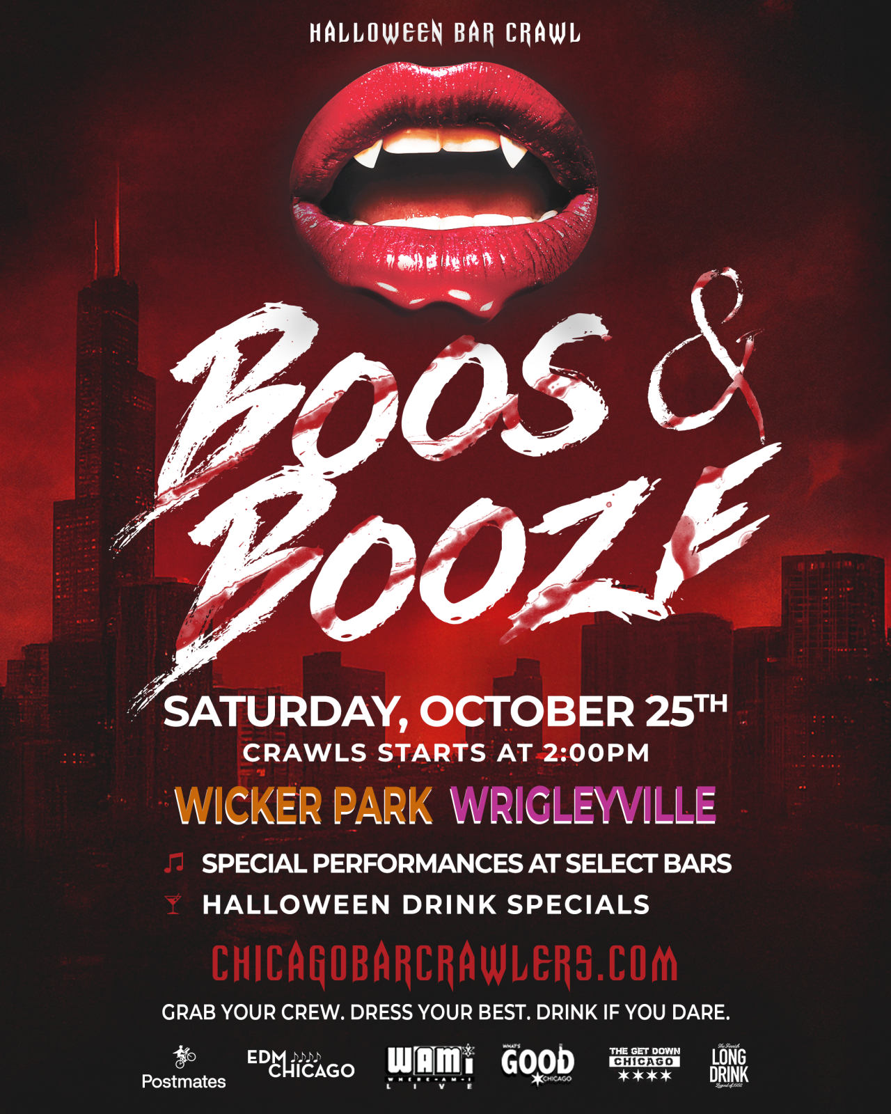 The Boos & Booze Chicago Halloween Bar Crawl | Wicker park or Wrigleyville