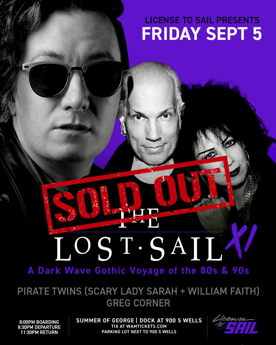 Lost Sail XI - 80's & 90's Gothic Boat Cruise - SOLD OUT