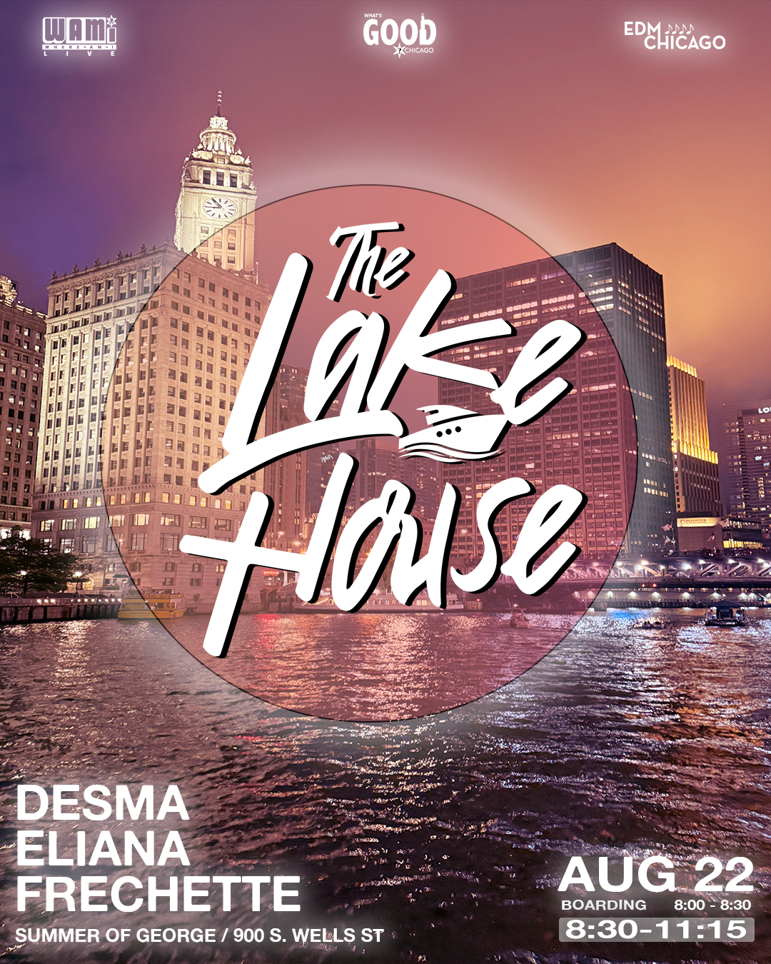 "The Lake House" (Sundown Cruise) 8/22