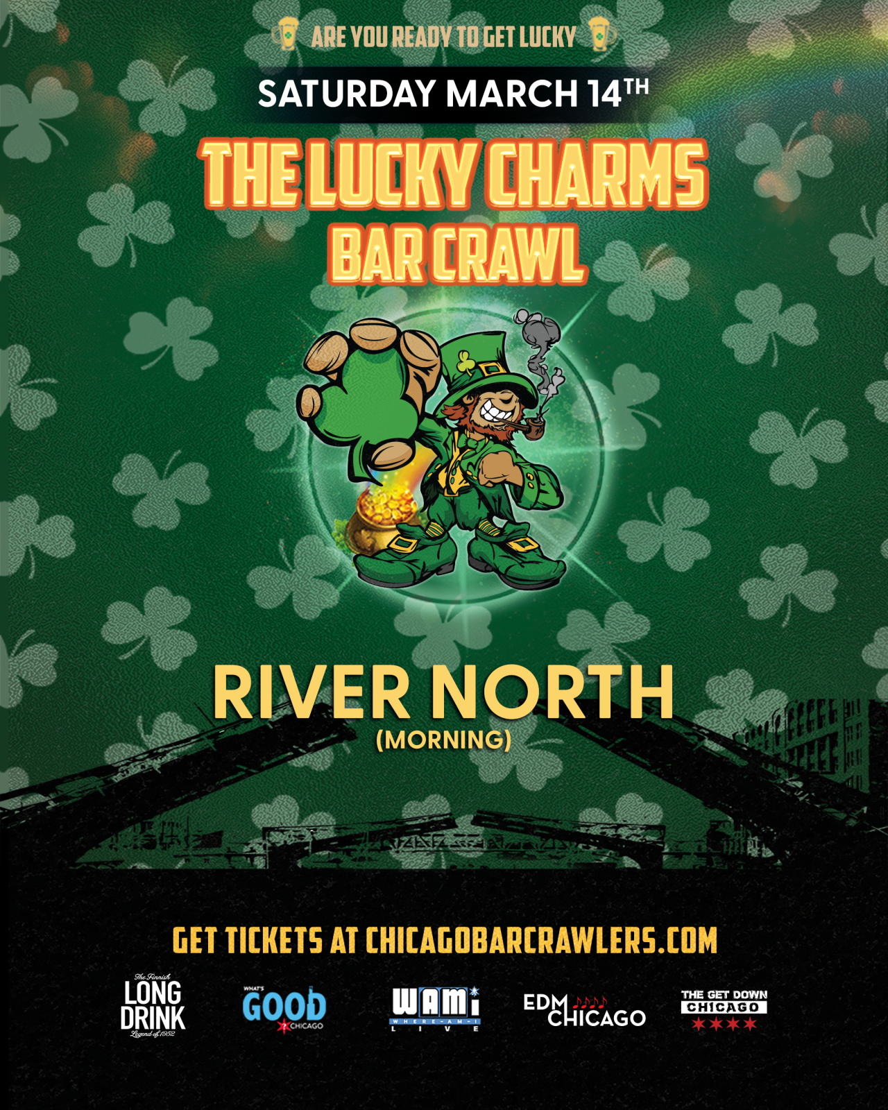 St. Patrick's Day Lucky Charms River North Bar Crawl | Morning