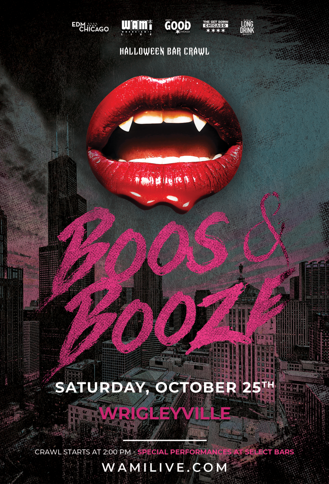 The Boos & Booze Chicago Halloween Bar Crawl | Wrigley