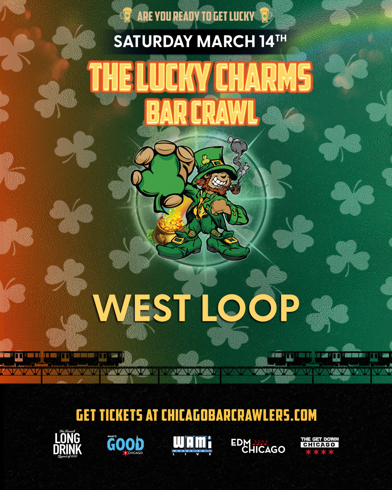 St. Patrick's Day Lucky Charms West Loop Bar Crawl