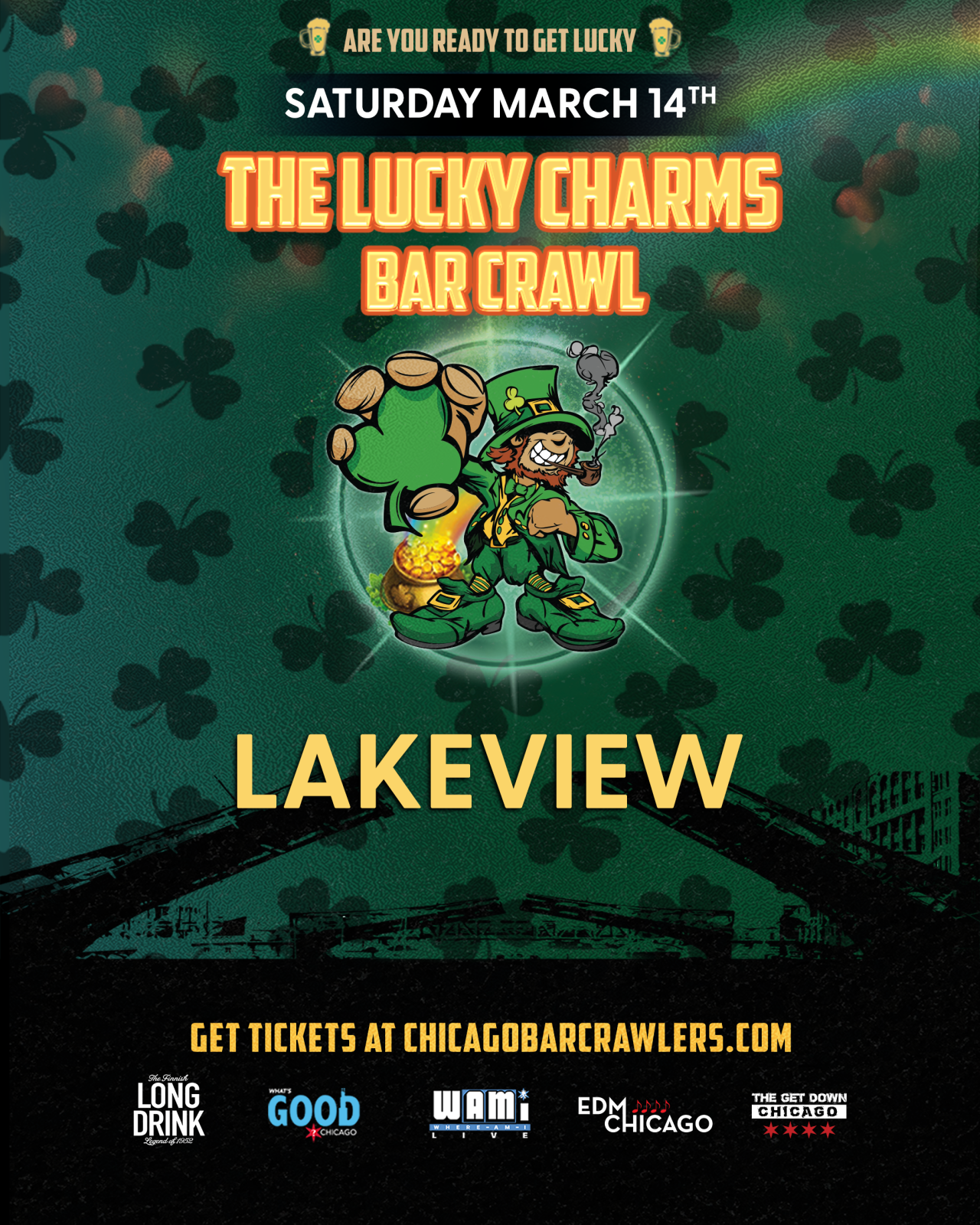 St. Patrick's Day Lucky Charms Lakeview Bar Crawl