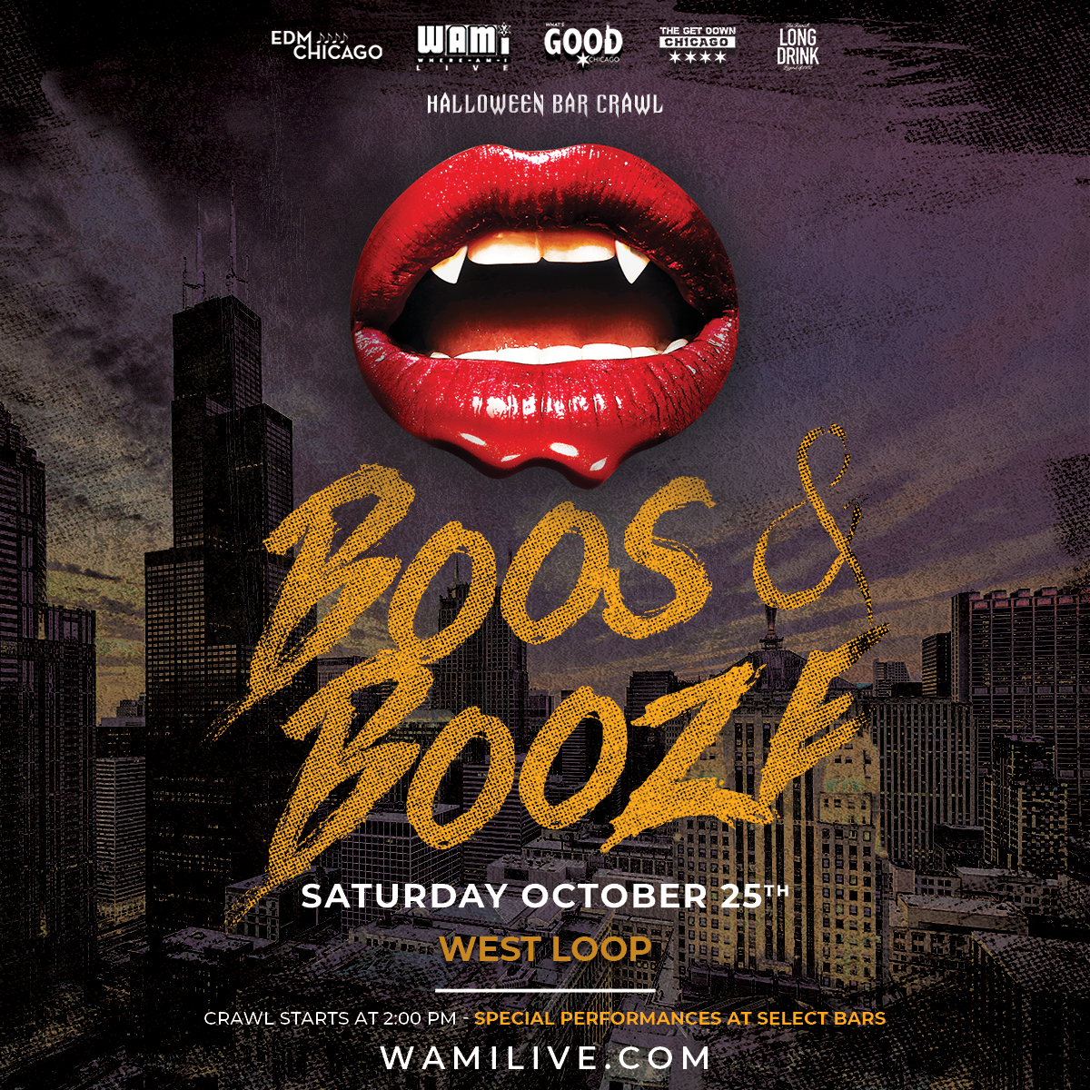 The Boos & Booze Chicago Halloween Bar Crawl | West Loop