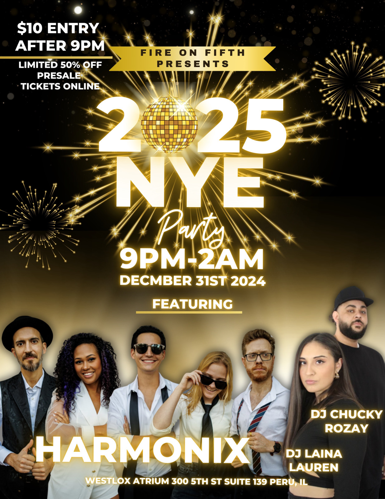 Fire On Fifth Presents: 2025 NYE Party