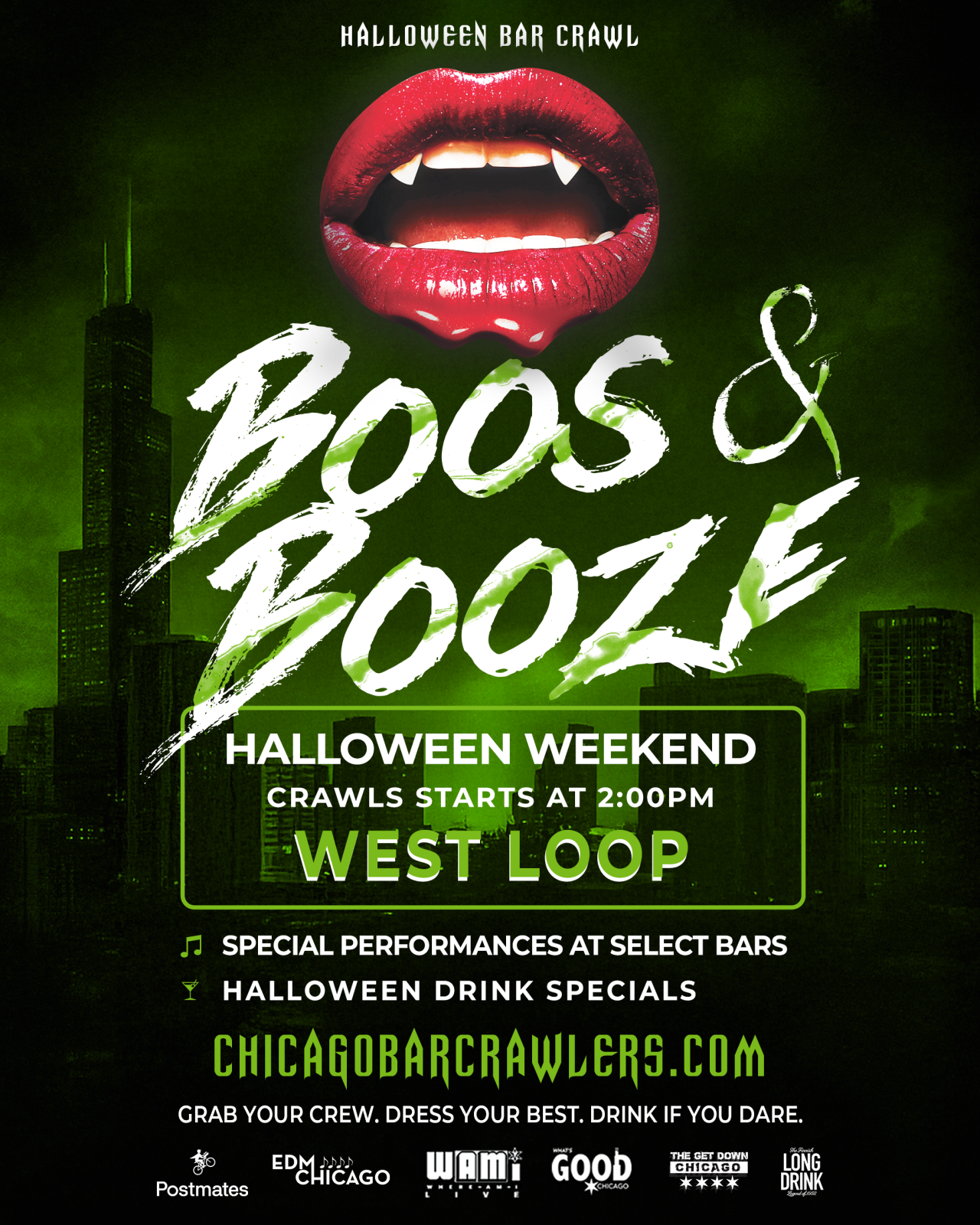 The Boos & Booze Chicago Halloween 2 Day Bar Crawl | West Loop