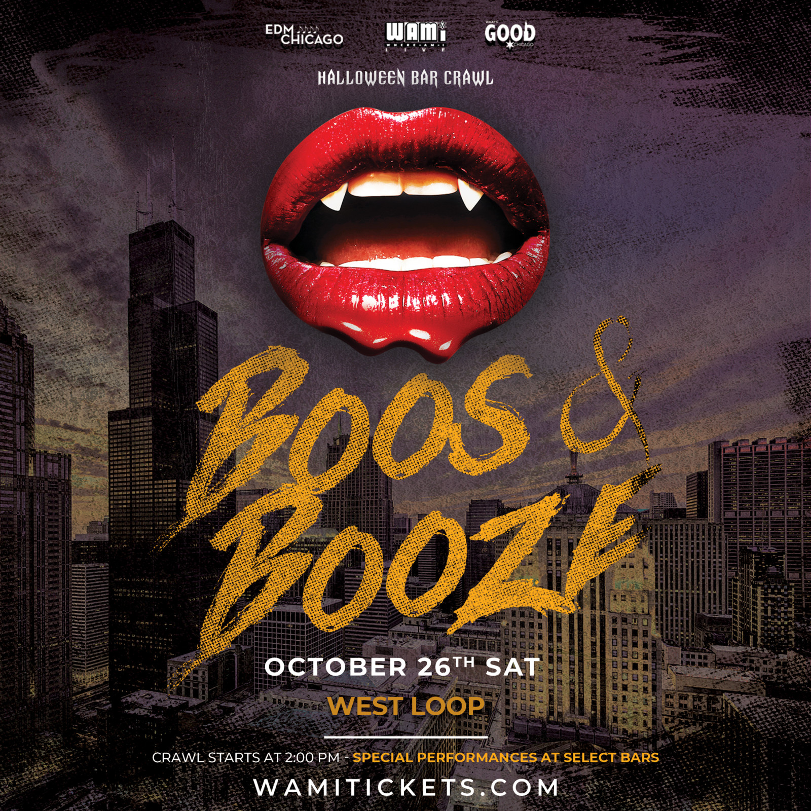 The Boos & Booze Chicago Halloween Bar Crawl | West Loop