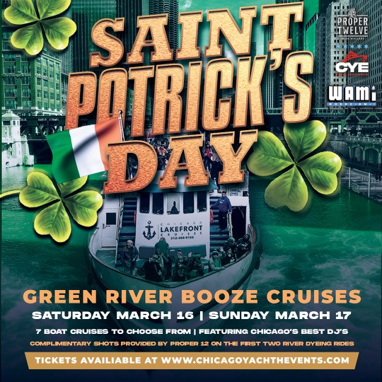 st patricks day booze cruise chicago river