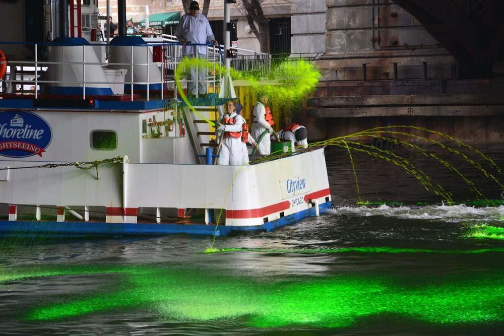 St. Patrick's Day Chicago River Dying Booze Cruise!