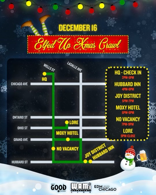 The Elfed Up Christmas Crawl