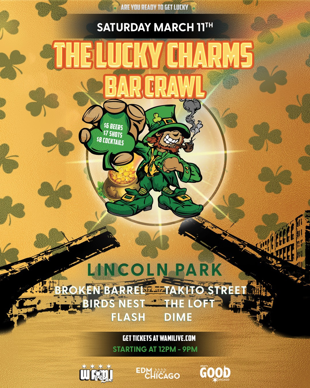 St. Patrick's Day Lucky Charms Lincoln Park Bar Crawl