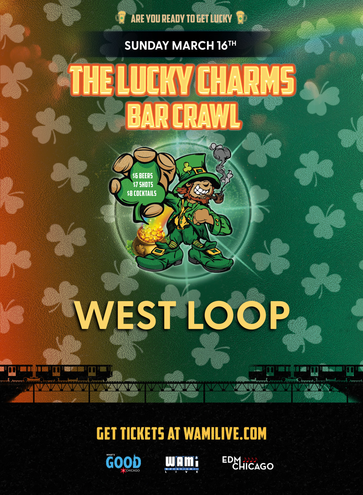 St. Patrick's Day Lucky Charms West Loop Bar Crawl | Sunday