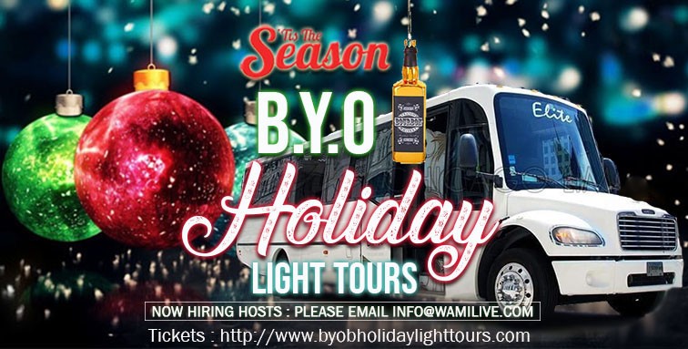 BYOB Party Bus Holiday Lights Tour 'Tis The Season