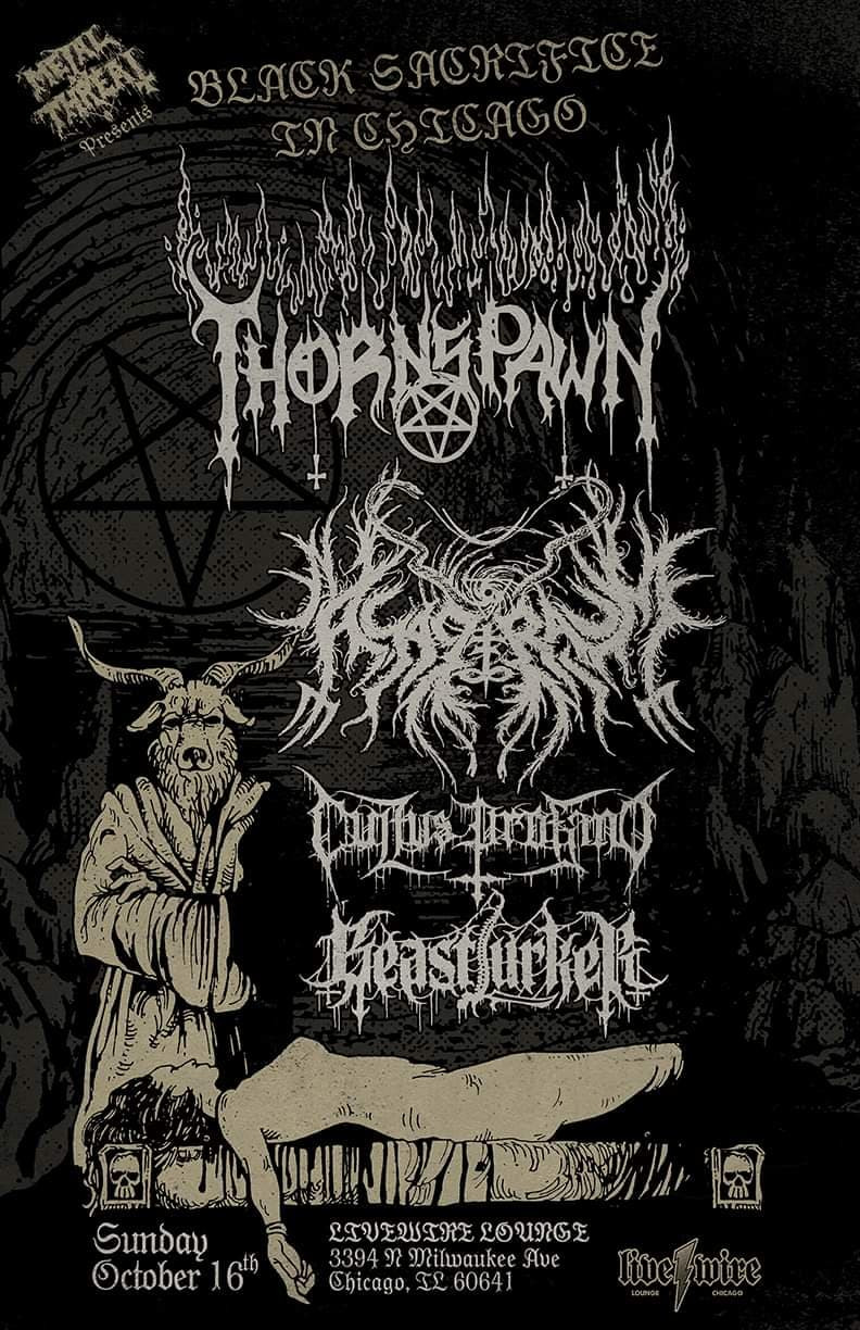 Metal Threat presents Thornspawn / Asagraum / Cultus Profano / Beastlurker