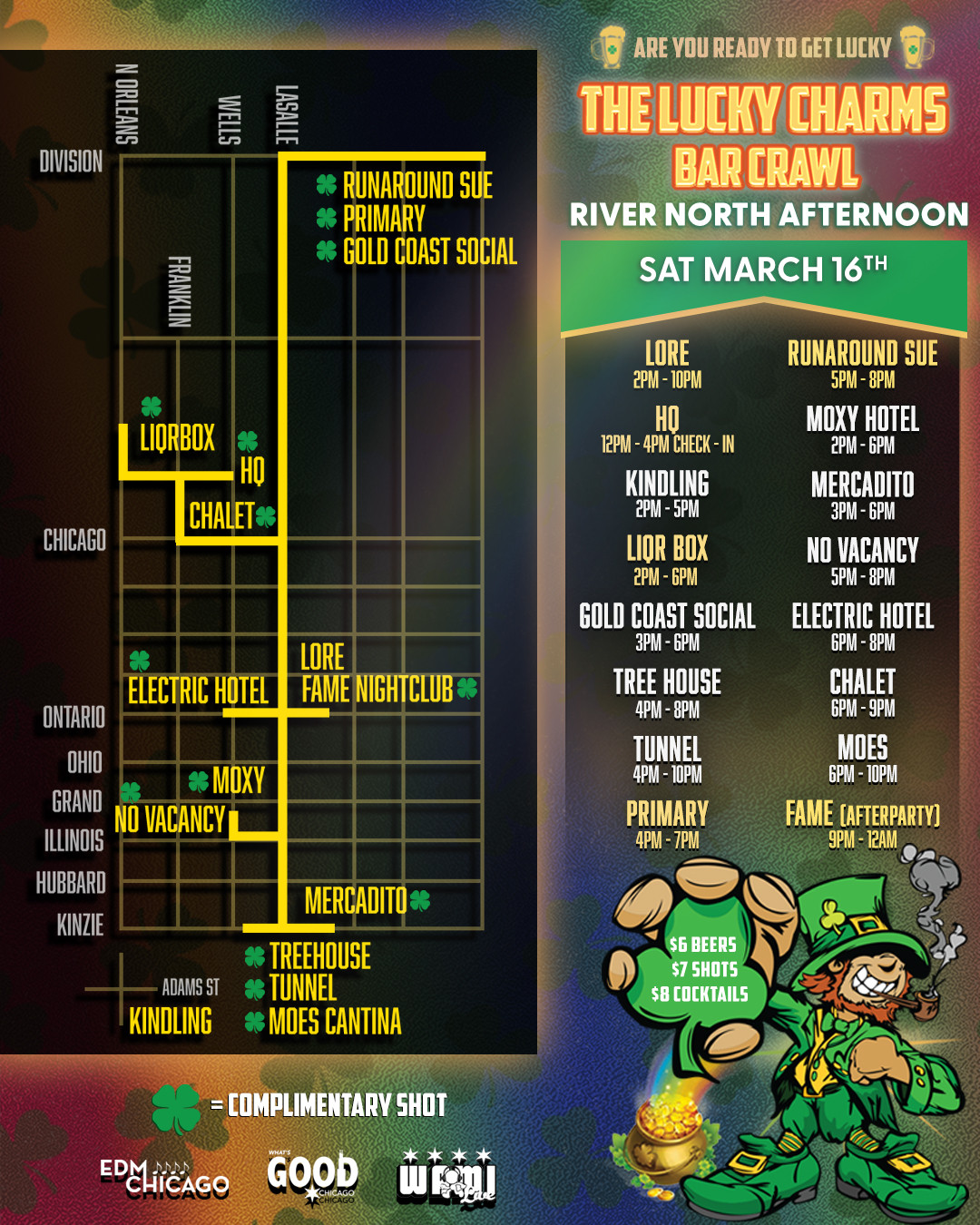 St. Patrick's Day Lucky Charms Afternoon Bar Crawl | River North